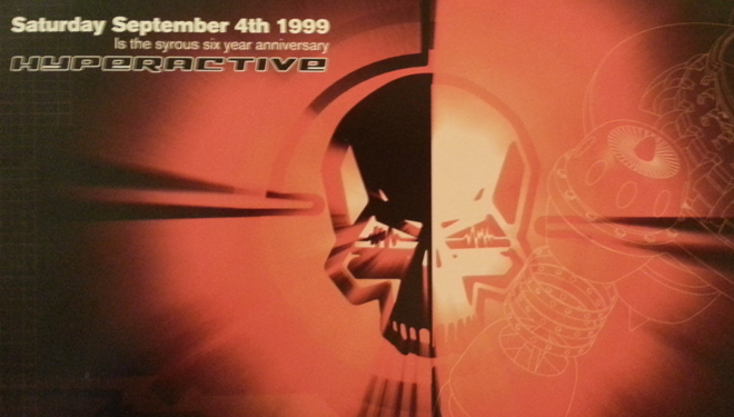 Daft Punk and DJ Hype Flyer from Hyperactive 1999 in Toronto